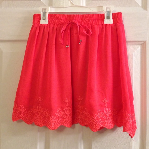Peach Chiffon Skirt