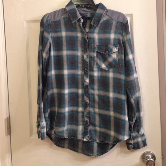 Blue and White Flannel