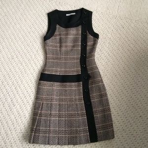 Karen millen pleated fitted dress
