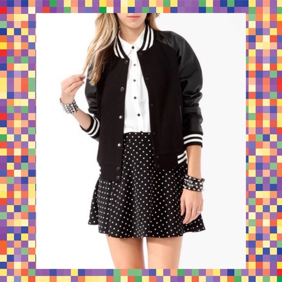 Black baseball jacket