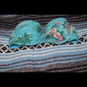 Push up Hawaiian aerie bathing strapless top