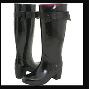 Kate spade bow rain boots