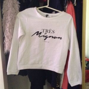Cropped sweatshirt