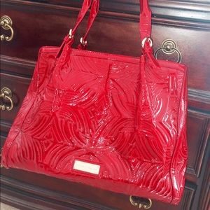 Gorgeous large patent red purse!  NWOT