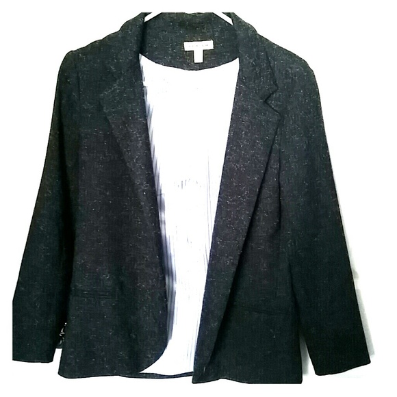 Silence + Noise boyfriend blazer grey size small
