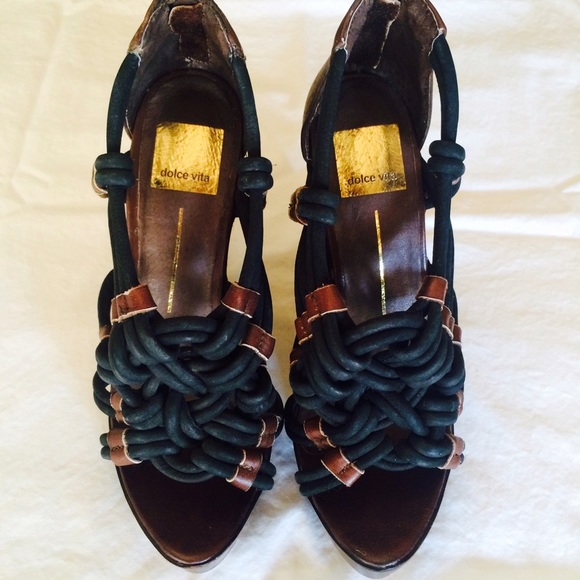Dolce Vita Woven Wooden Wedges