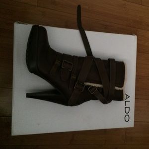 Aldo brown booties