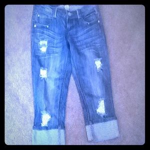 Denim capris