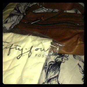 Genuine leather fossil handbag