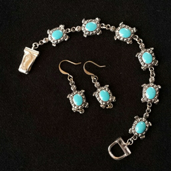 Turquoise Turtle Set - Picture 1 of 1