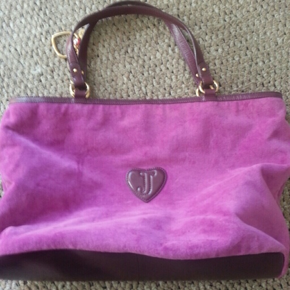 🎉SALE 🎉  💯Authentic Purple Juicy Couture Tote - Picture 3 of 3