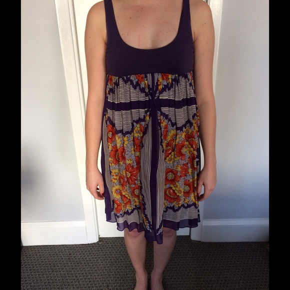 Nicole Miller racer back print dress