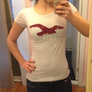 Gray hollister tee