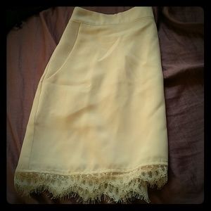 High waist Lace skirt