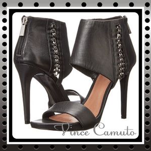 Vince Camuto Freya Black Leather Bootie