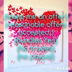 Reasonable offers accepted....etc., :)