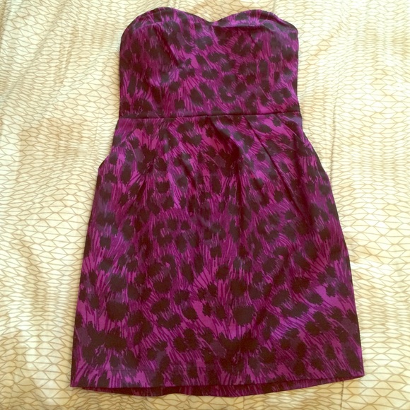 Charlotte Russe Dresses & Skirts - ❗️REDUCED❗HOST PICK ️Black & Purple Leopard Dress
