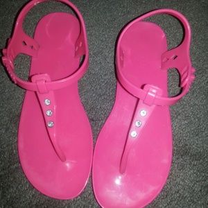 Cute hot pink sandals