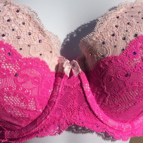 Sold- SET! Victoria's Secret Swavorski Crystal Demi Panty Set Barbie-core - Picture 5 of 10