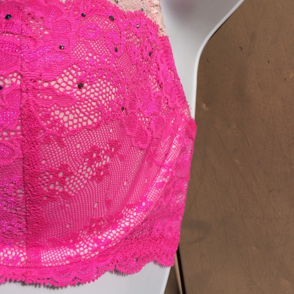 Sold- SET! Victoria's Secret Swavorski Crystal Demi Panty Set Barbie-core - Picture 6 of 10