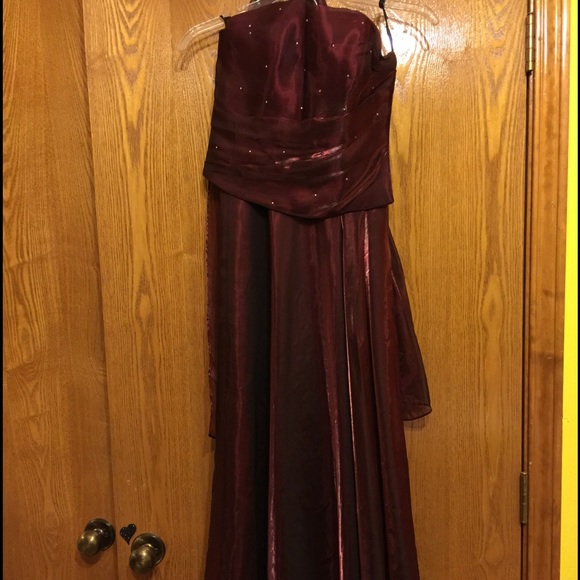 Two piece Burgundy dress