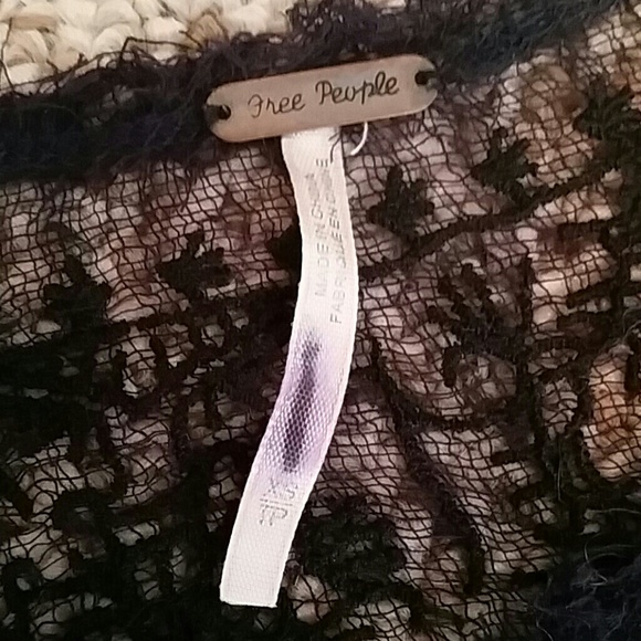 Free People Black Crochet Tank - Picture 2 of 4