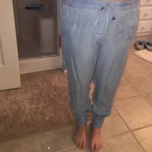 Denim joggers