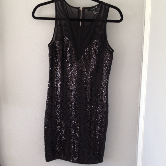 Black sequin dress