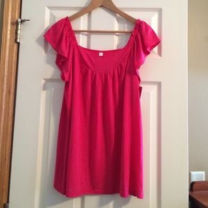 Xhilaration hot pink XL flowy top