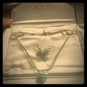 Necklace with matching earrings