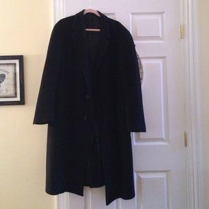 Nautica men's long black wool jacket size 46-48