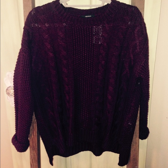 Burgundy forever 21 sweater
