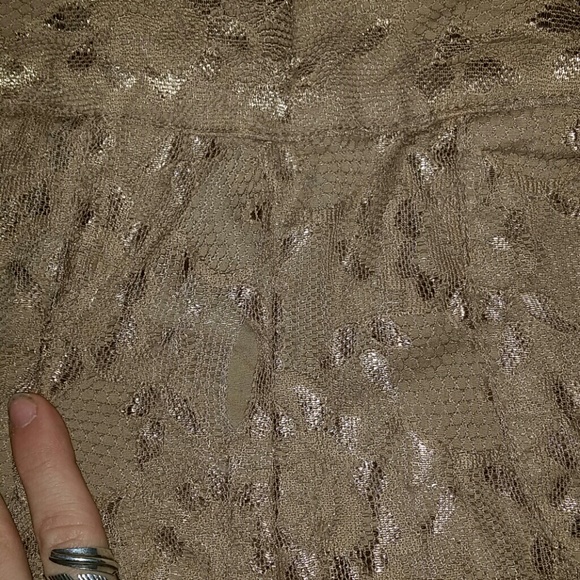 Lace, Tan High Wasted Shorts - Picture 4 of 4