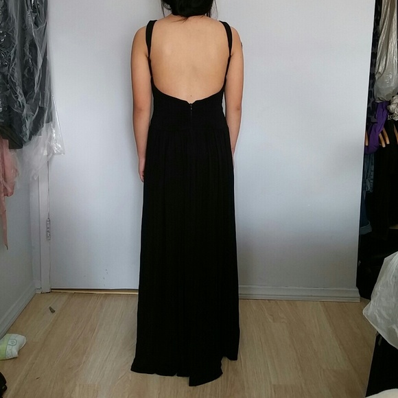 Black BCBG gown