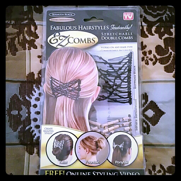 EZ Combs Stretchable Double Hair Combs