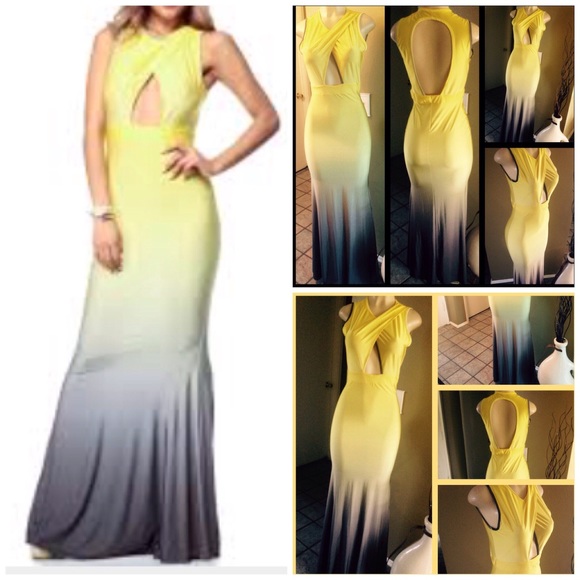 Dresses & Skirts - 💥Yellow/ Grey Hombre Bondage Dress