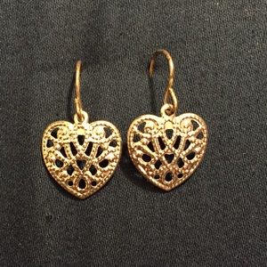 Silver Heart Earrings