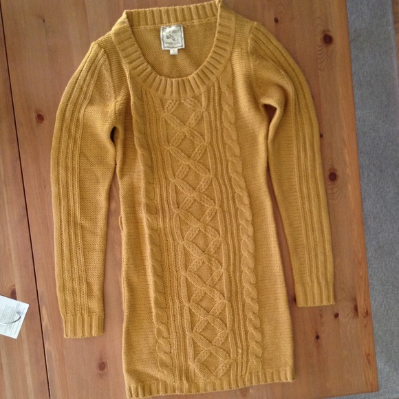 Mustard Sweater Dress