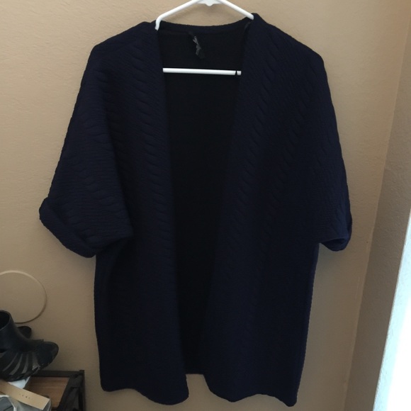 Forever 21 dark navy blue chunky chardigan