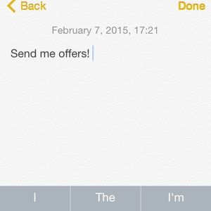 Send your offers now!❤️😃😃