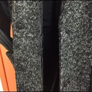 Sears Jackets & Coats - Mixed Media leather and Wool Coat Sears Jackets & Coats - Mixed Media leather and Wool Coat