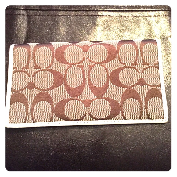 Coach checkbook cover