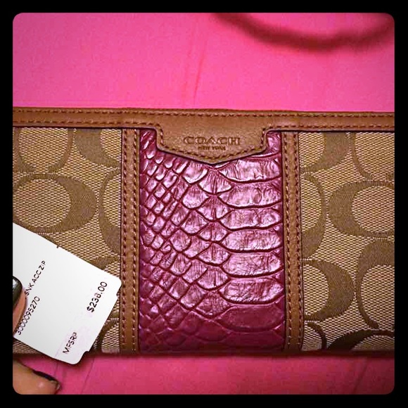 Authentic coach wallet