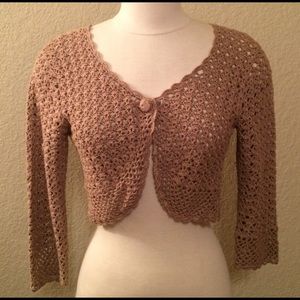 Tan shrug sweater size large