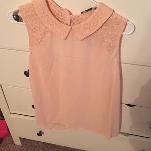 Peach Open-Back Top