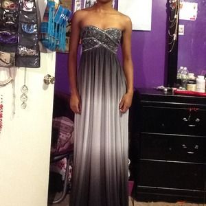 Grey Long , Formal Dresss