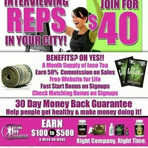 Need representative $40 to start up.