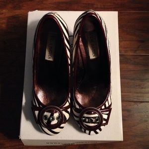 Zebra Steve Madden Wedge Heels!