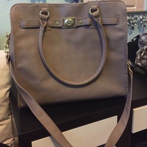 sandy colored purse