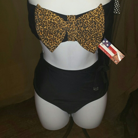 Cheetah high waisted bathing suit !